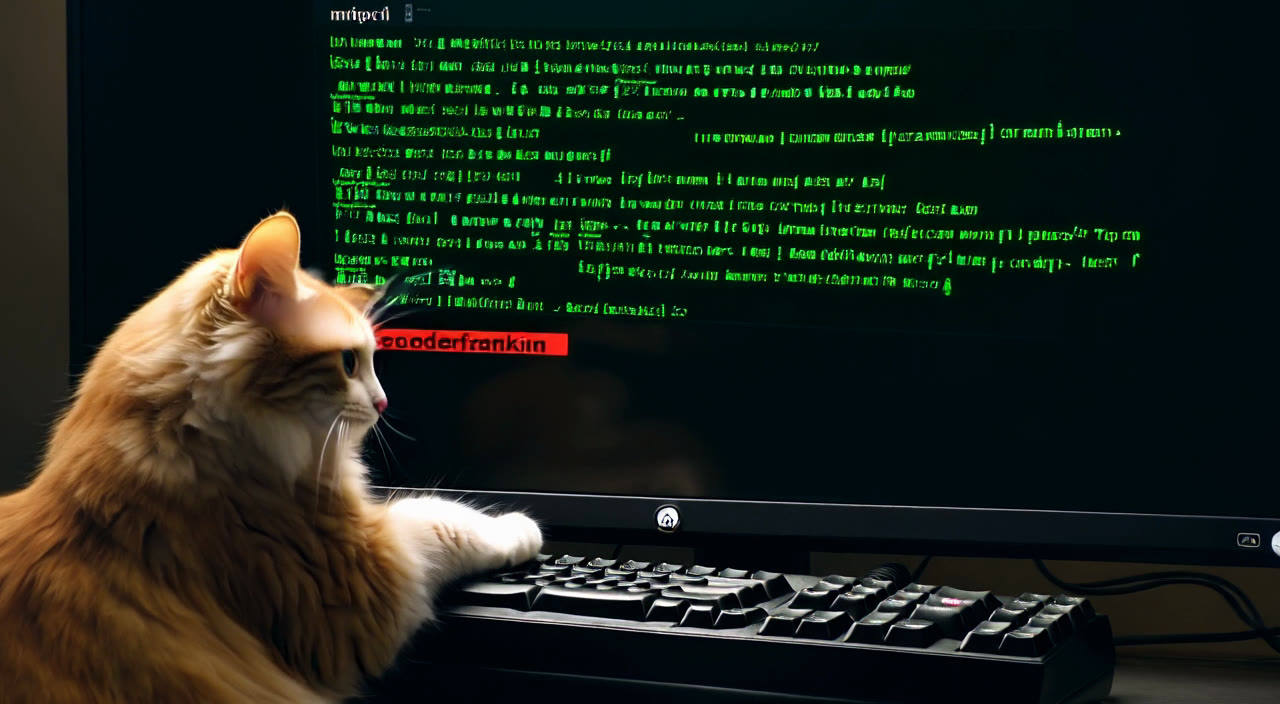 Last frame of the run with code and status bar only in the prompt